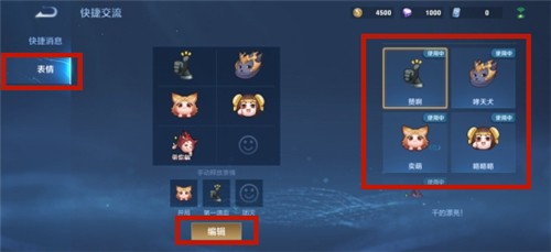 王者荣耀局内表情包设置使用