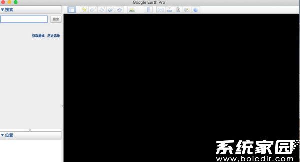 谷歌地球全黑界面示例