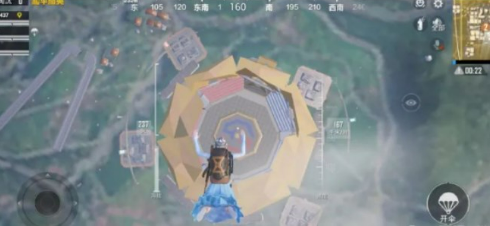和平精英天空赛场八角笼位置